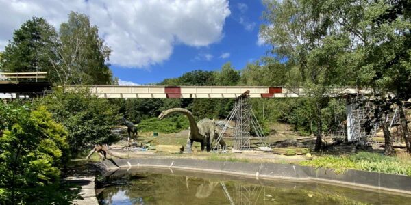 Realizacja kładki w ZOO -system wspornikowy BudoTECH, szalunki ścienne | budosprzet.pl